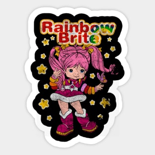 Rainbow Brite // Vintage Style Design Sticker